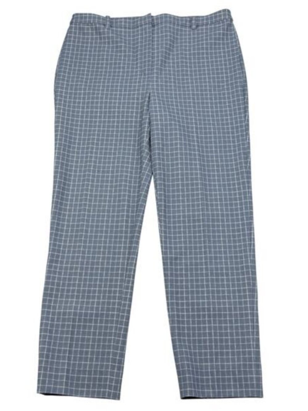 Theory Classic Slim Cropped Pants in Precision Grid Size 8 - Picture 2 of 5